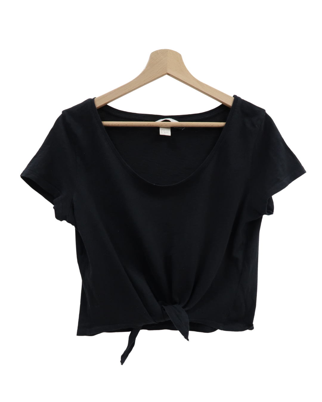 Haut noir à noeud - H&M - S