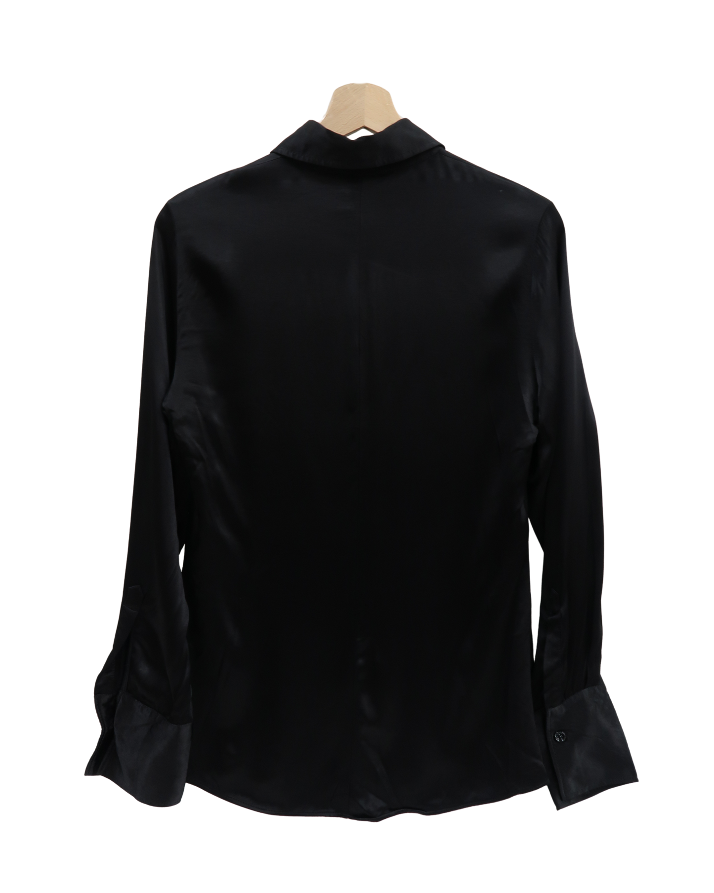 Chemise noire glossy - Zara - M