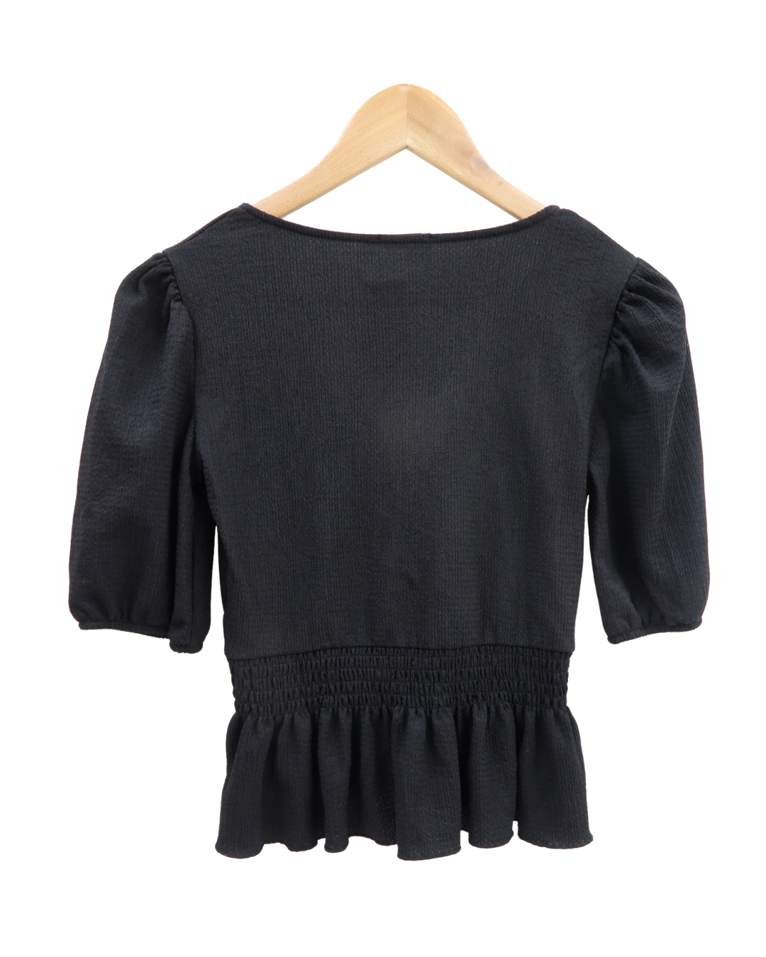 Haut cache-coeur noir - Stradivarius - S