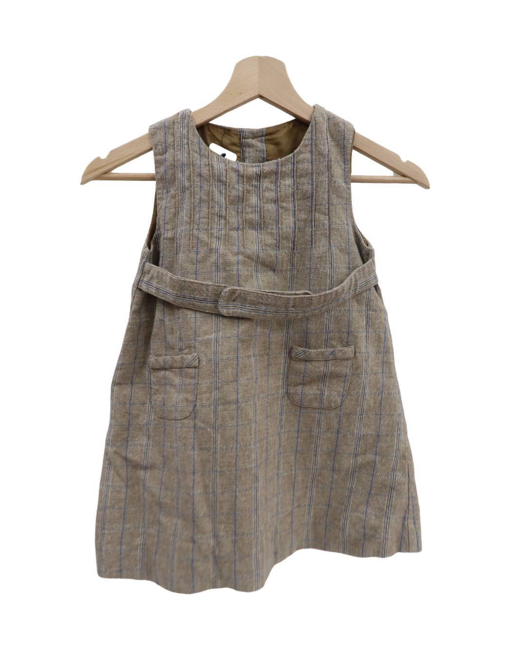 Robe beige à carreaux - Neck & Neck - 4 ans