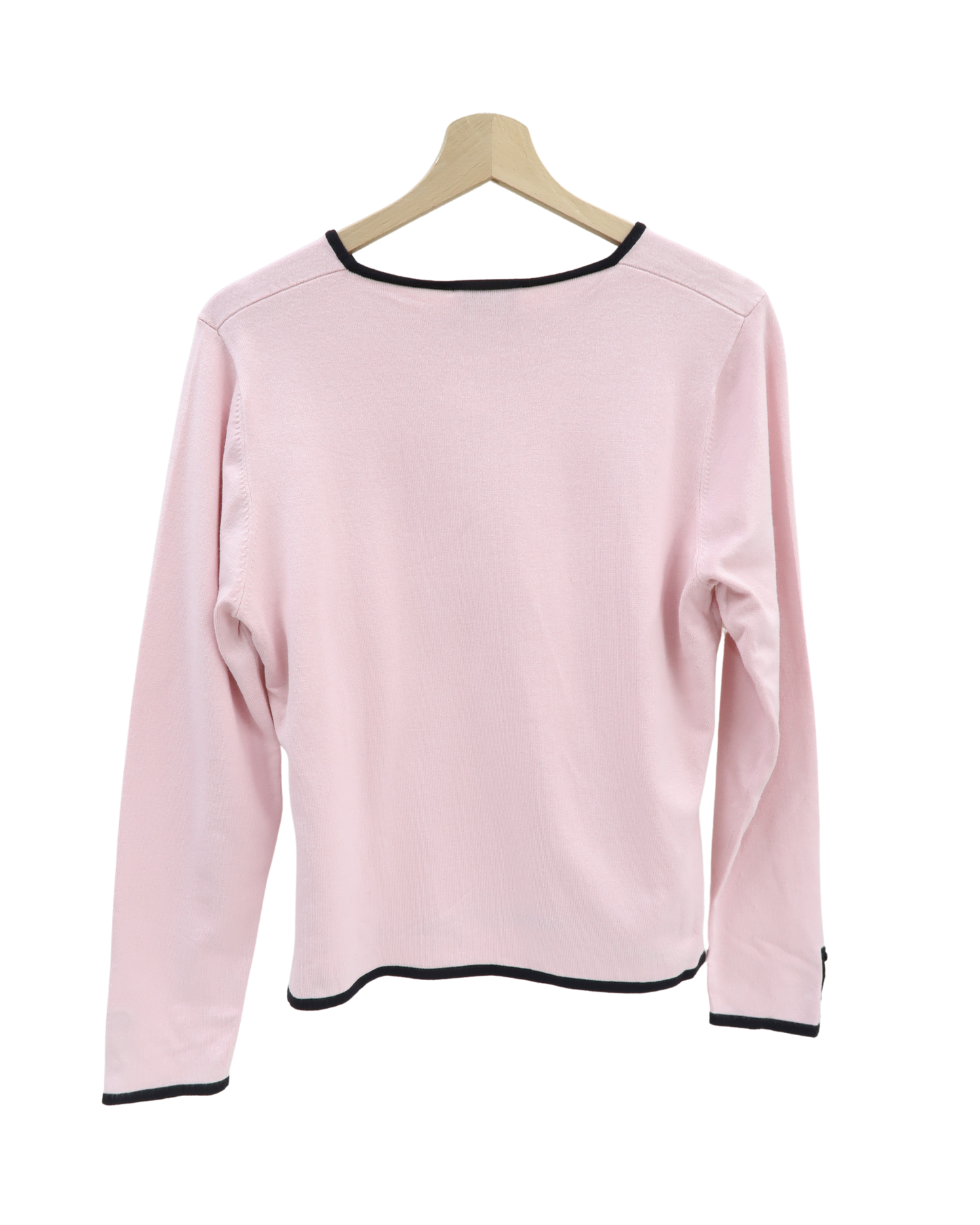 Pull rose à bordures noires - Antonelle - M