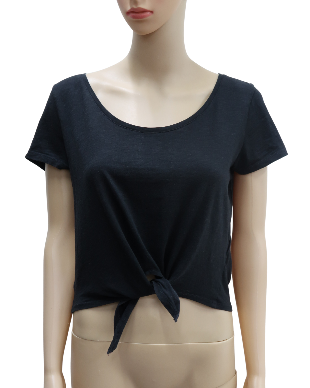 Haut noir à noeud - H&M - S