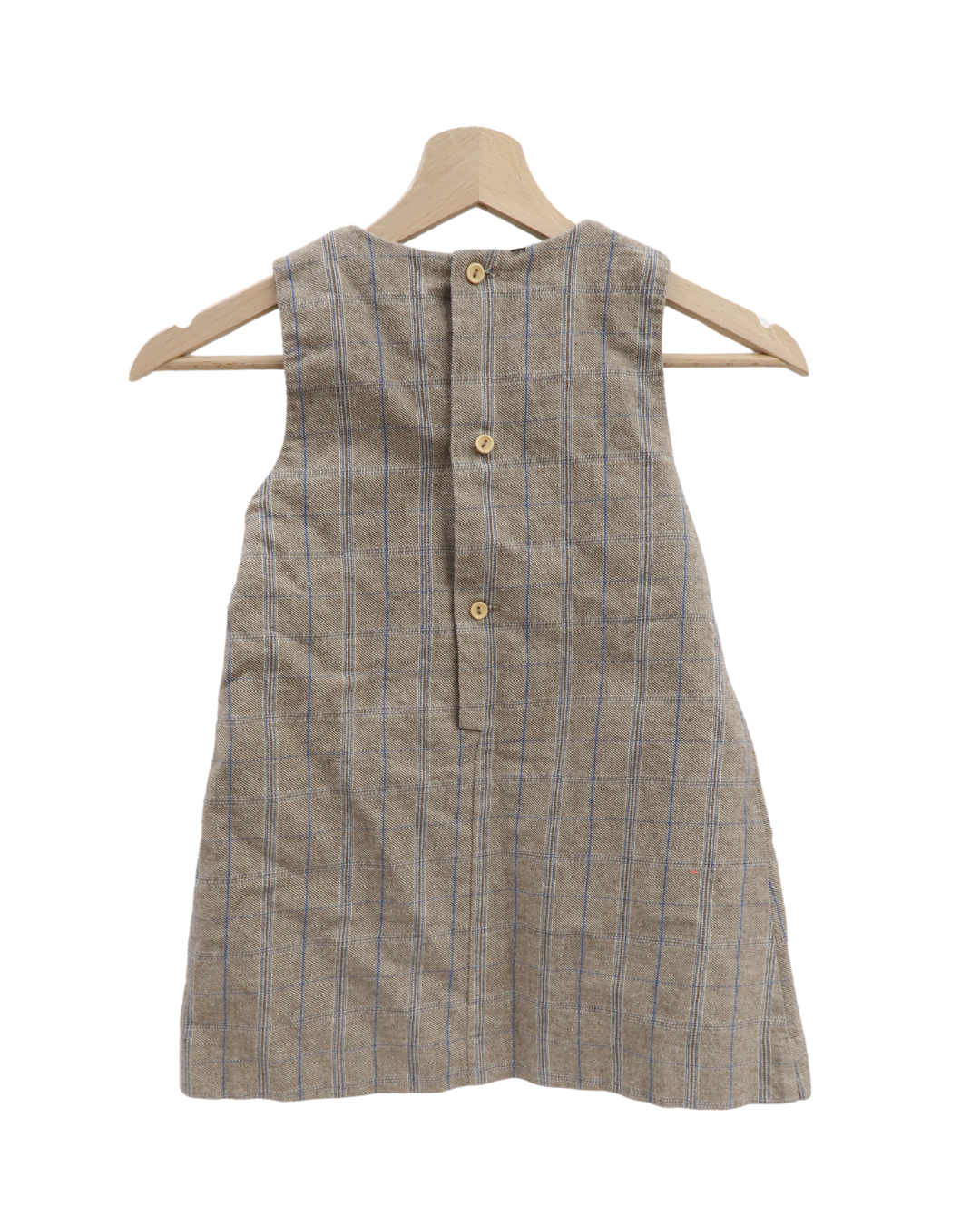 Robe beige à carreaux - Neck & Neck - 4 ans