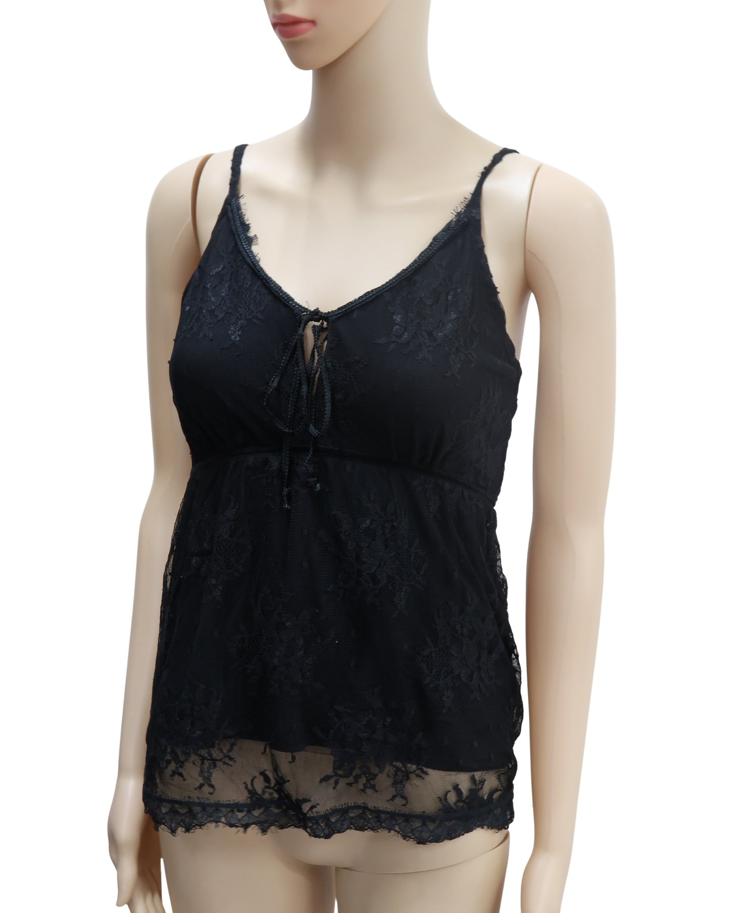Débardeur noir en dentelle - Essentiel - M