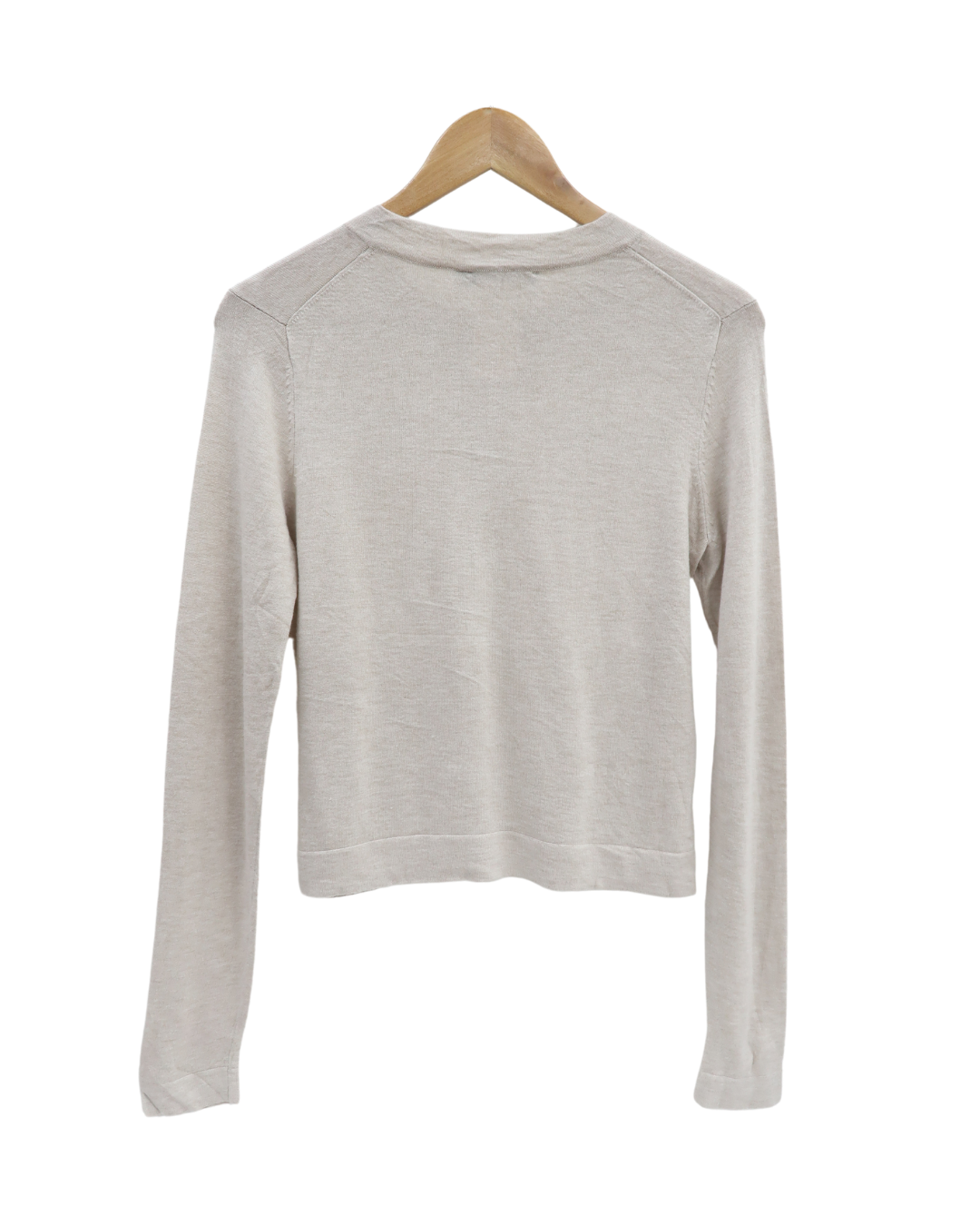 Haut beige à manches longues - Monoprix - S