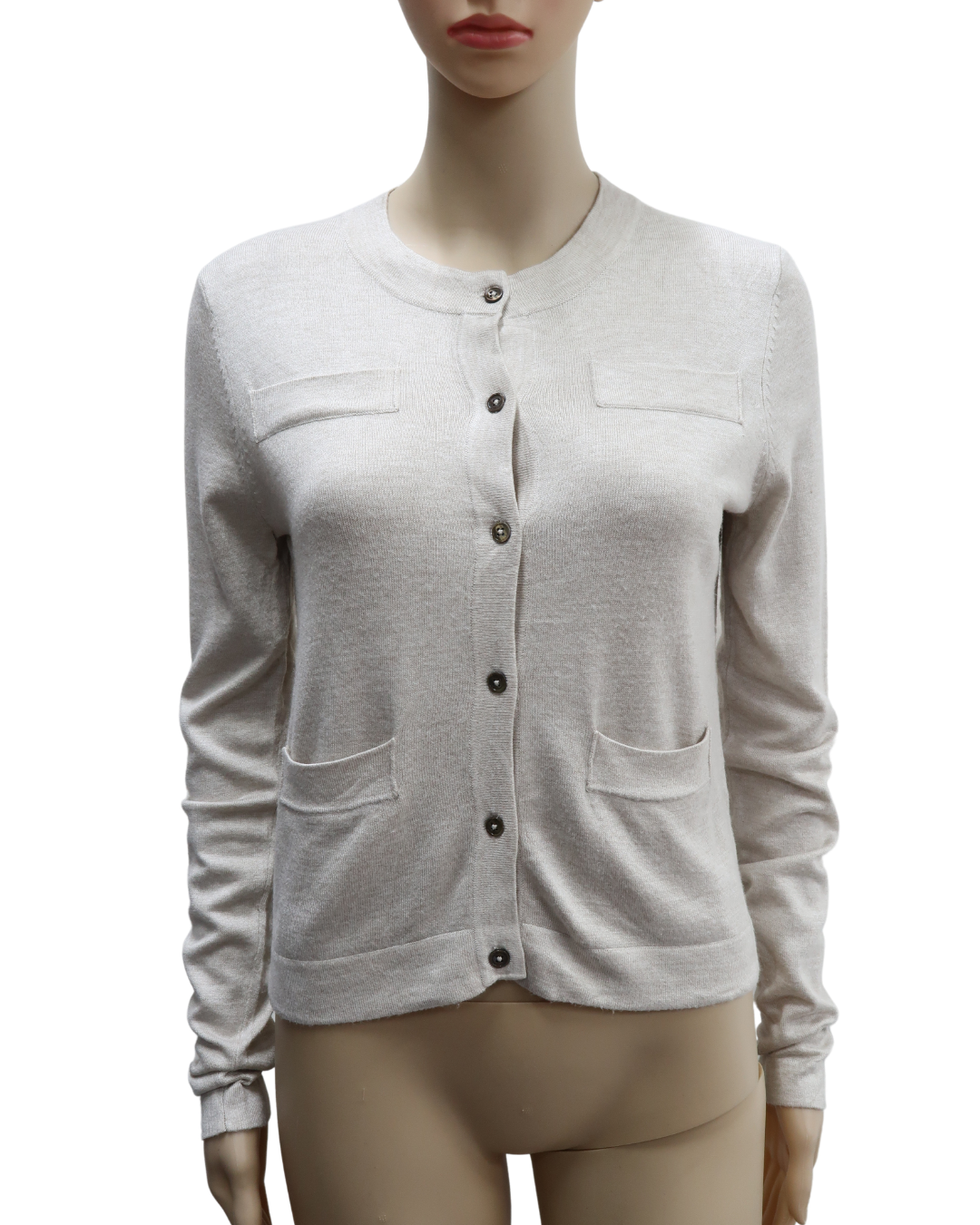 Haut beige à manches longues - Monoprix - S