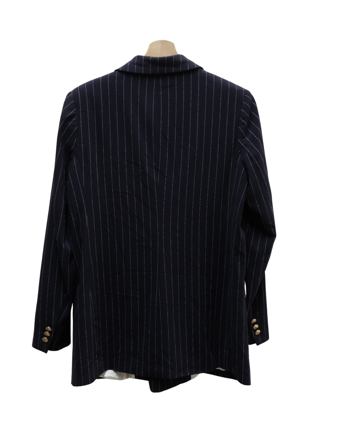 Blazer bleue marine à rayures blanches - H&M - L