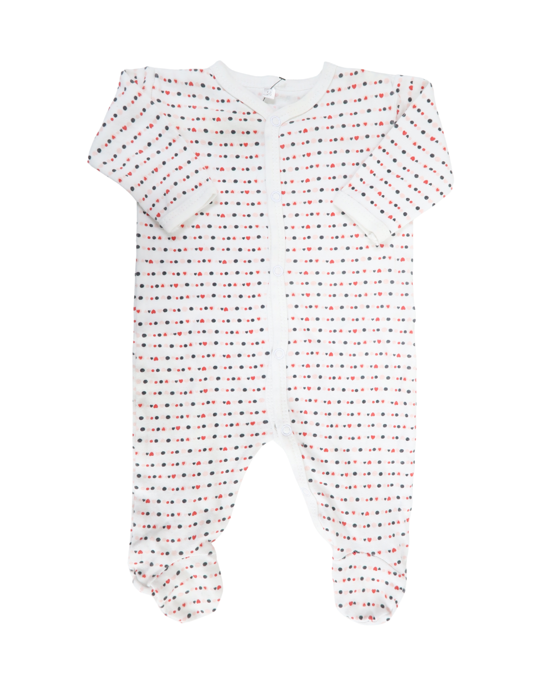 Body blanc à motif - Zeeman - 1 mois