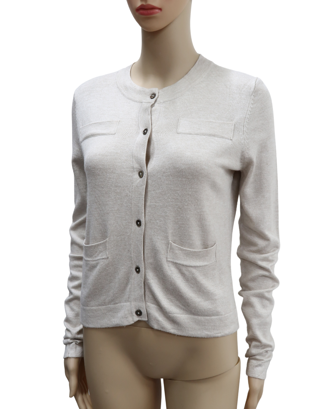 Haut beige à manches longues - Monoprix - S