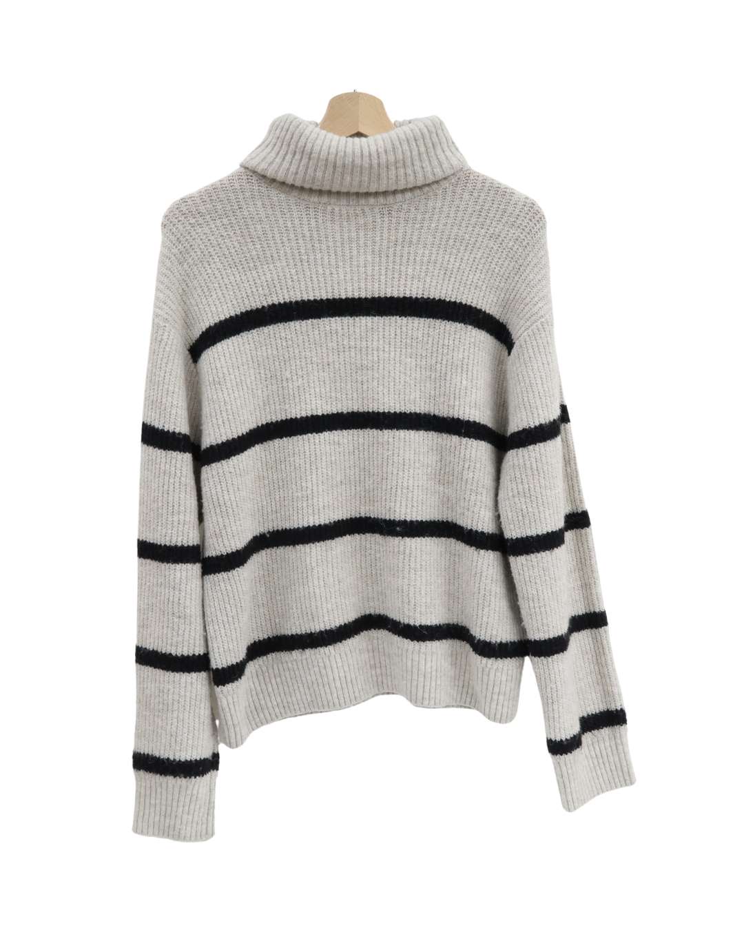 Pull marinière crème et noir - H&M - S