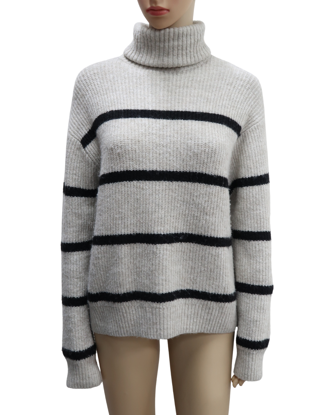 Pull marinière crème et noir - H&M - S