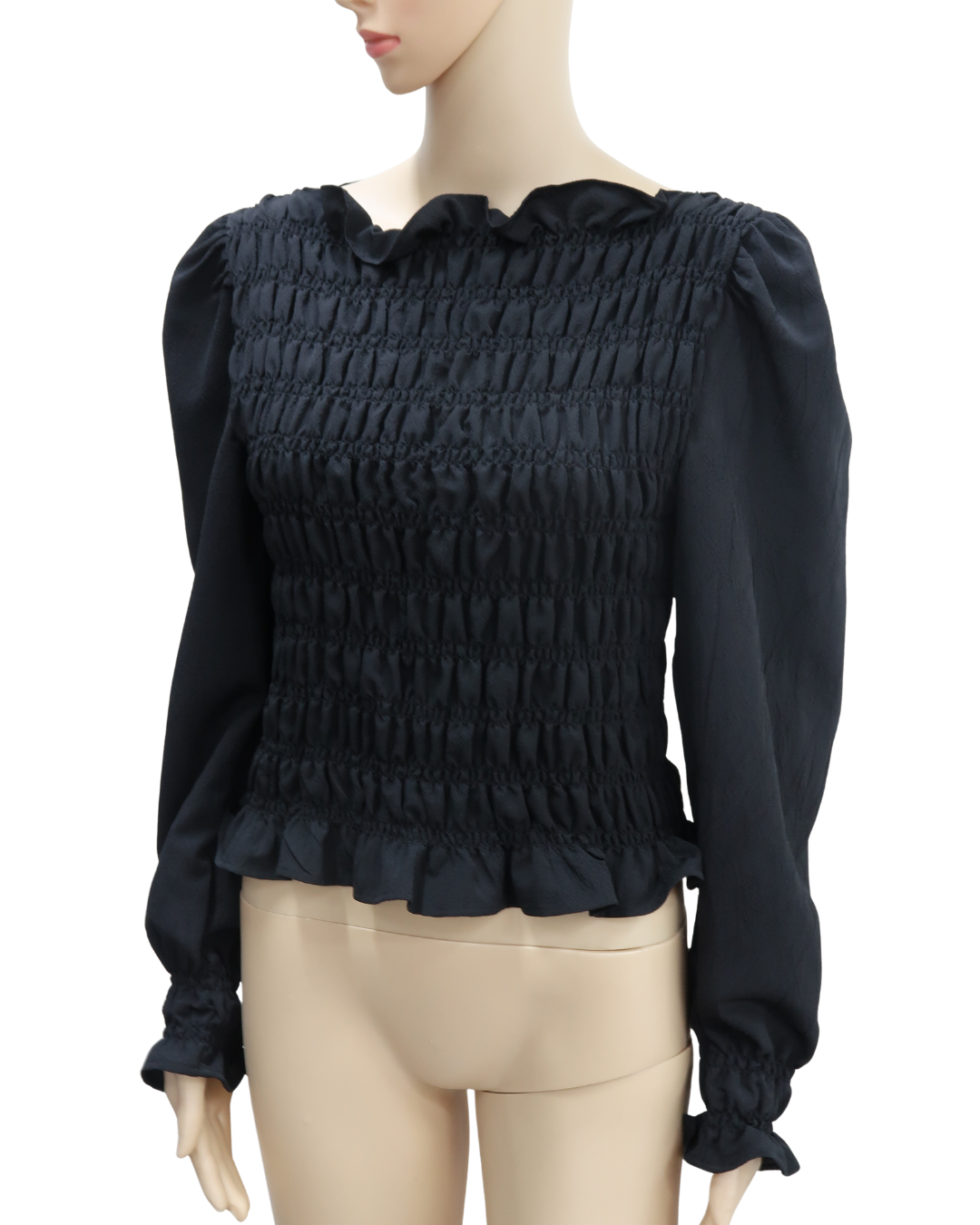Haut noir ruché - H&M - S