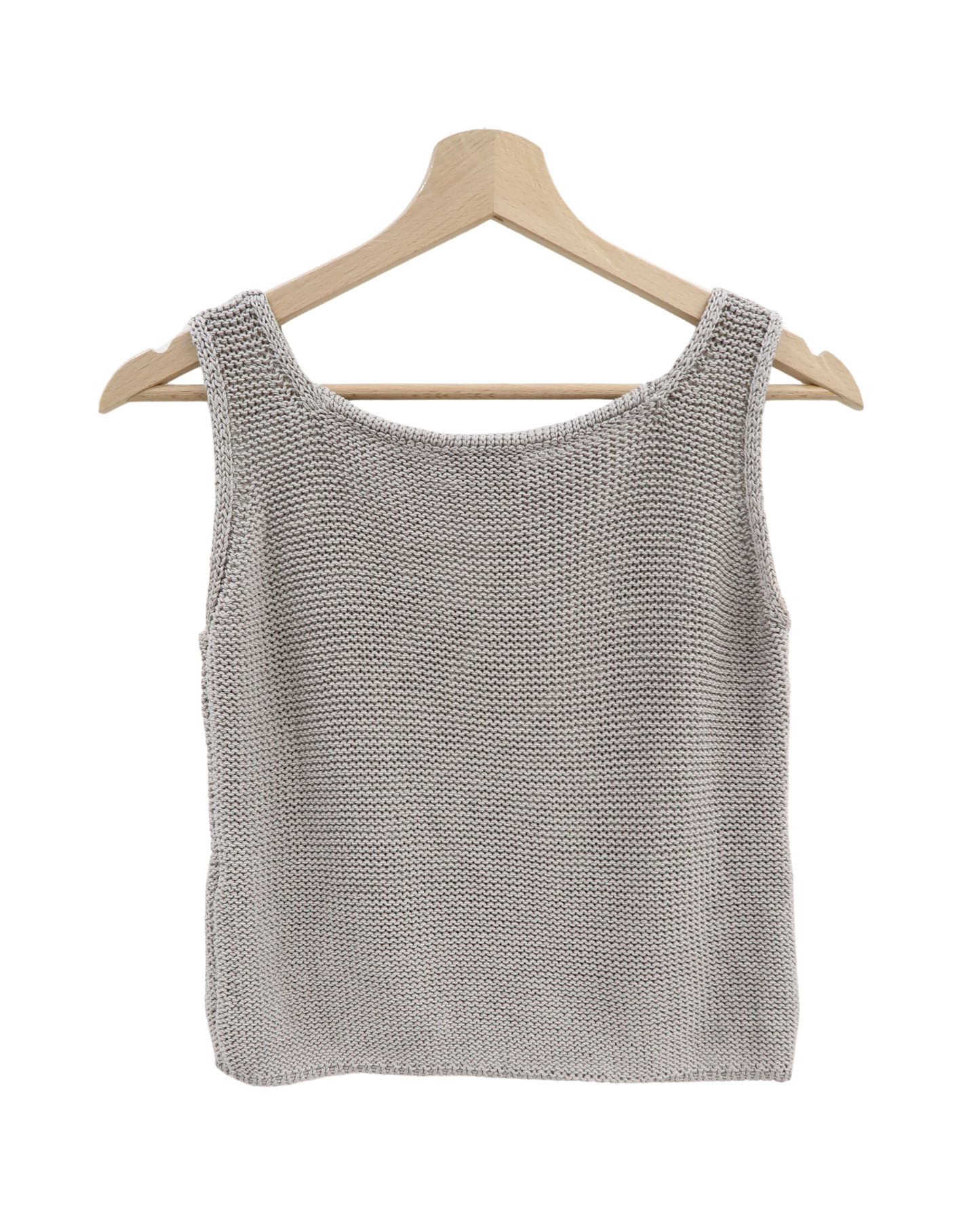 Crop top en crochet gris - MaxMara - M