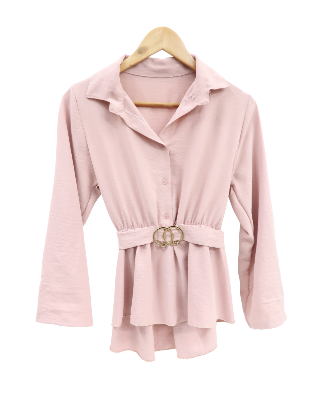 Chemisier rose poudré - M