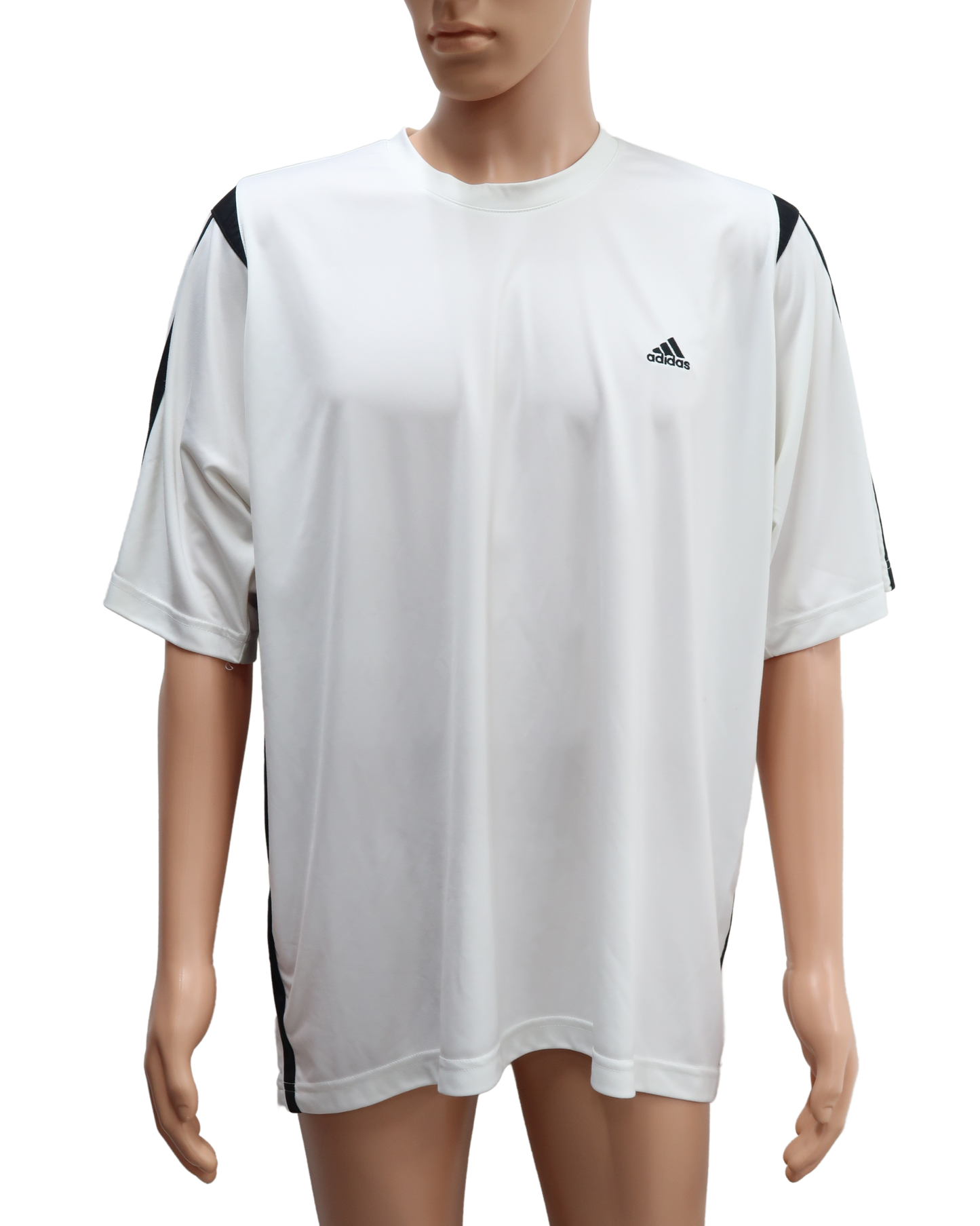 T-shirt blanc et noir - Adidas - XL