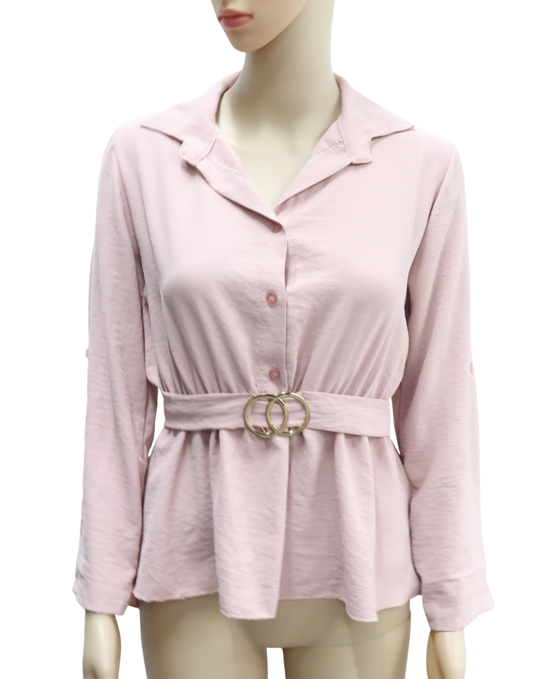 Chemisier rose poudré - M