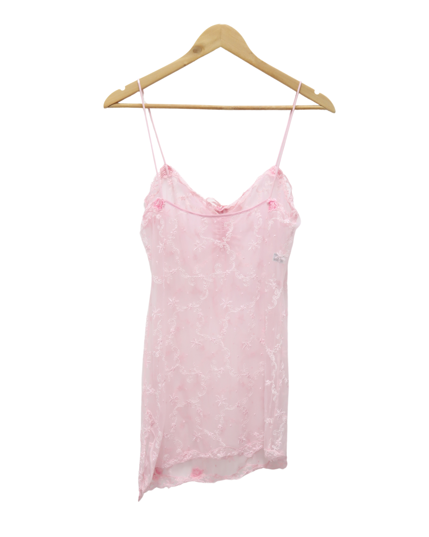 Robe de nuit asymétrique rose clair - Exilia - XL