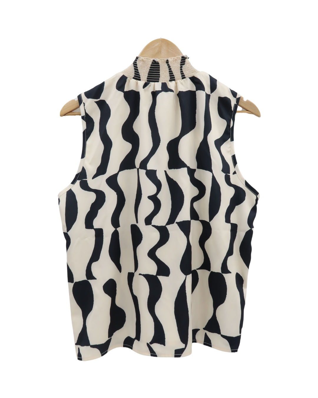 Haut sans manches beige et noir - Shein - XL