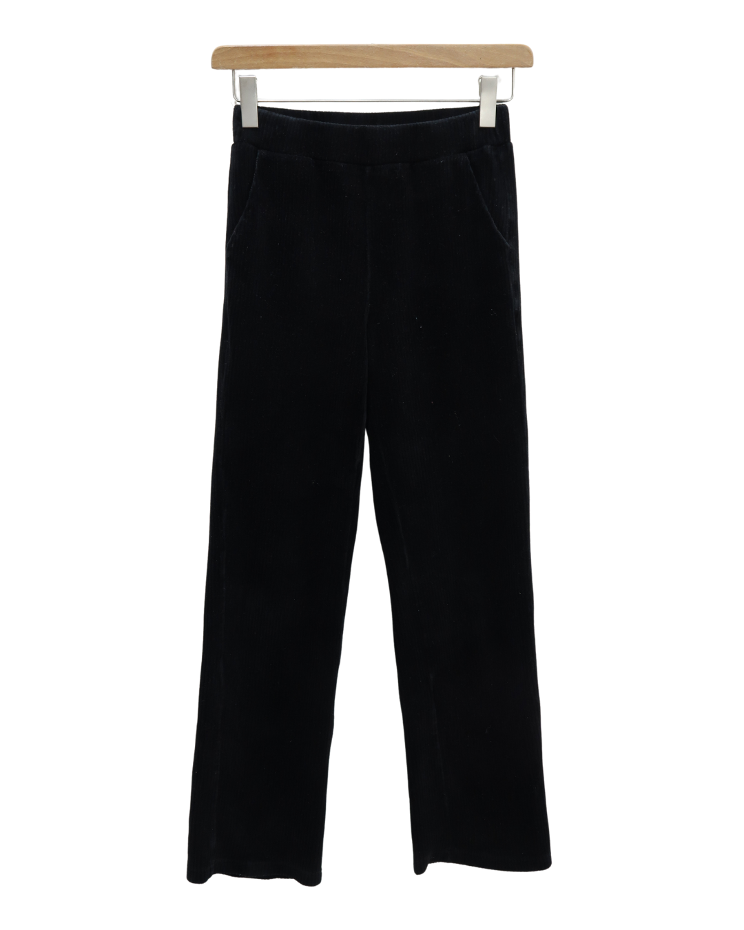Pantalon strié noir en velour - Graciela - S/M