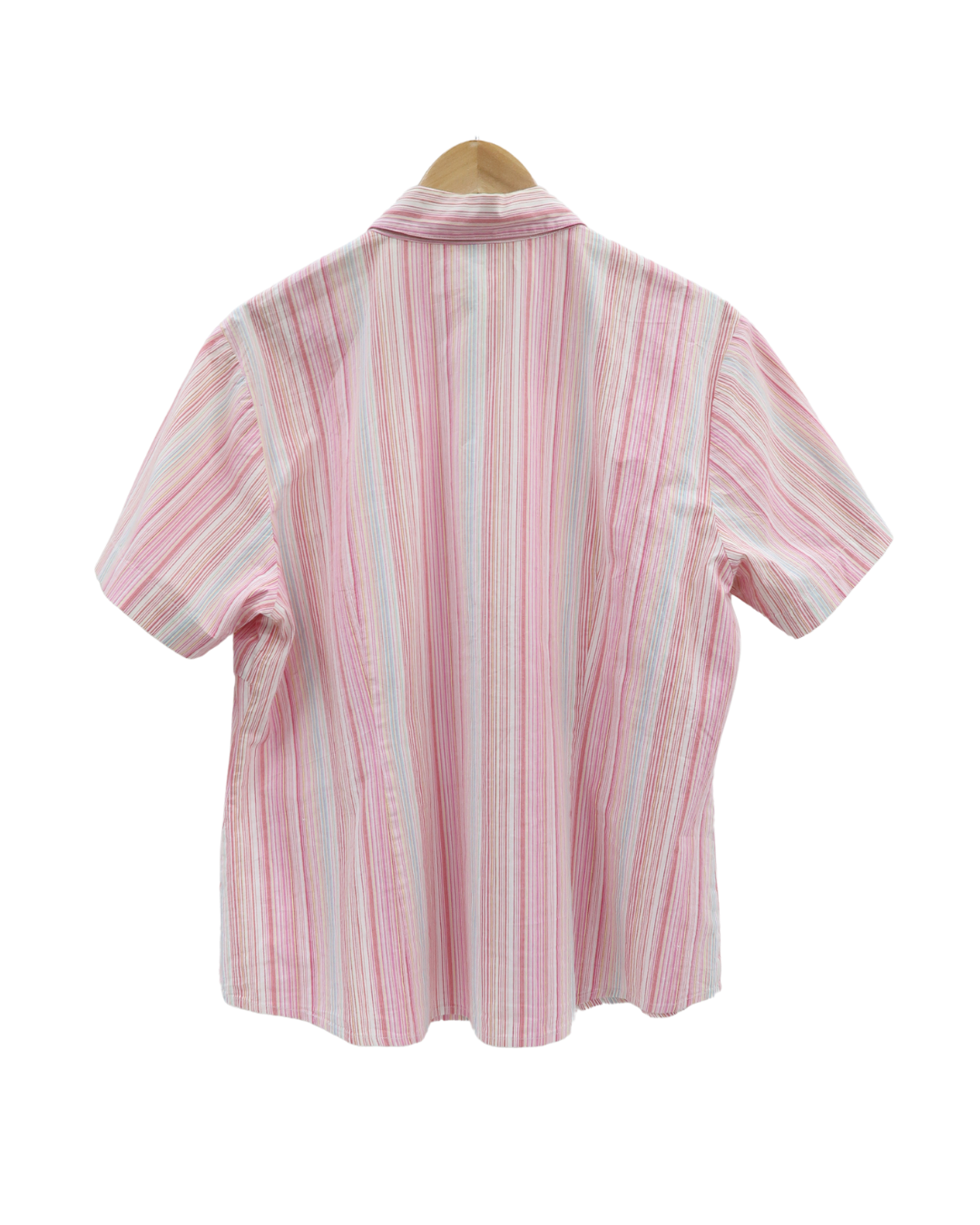 Chemise à manches courtes rayée - M&S - L