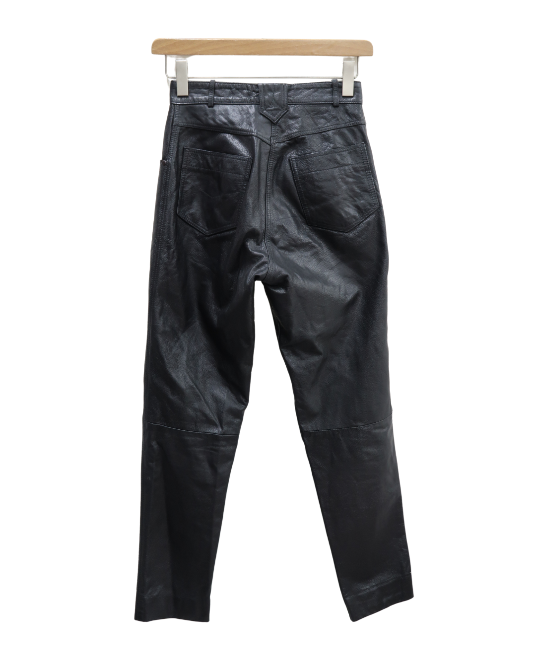 Jeans en cuir noir - Classic woman - S