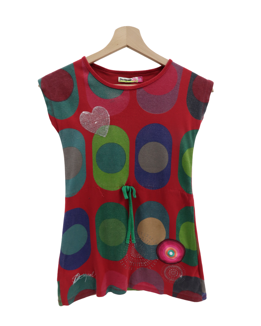 T-shirt rouge à motifs Y2K - Desigual - XS