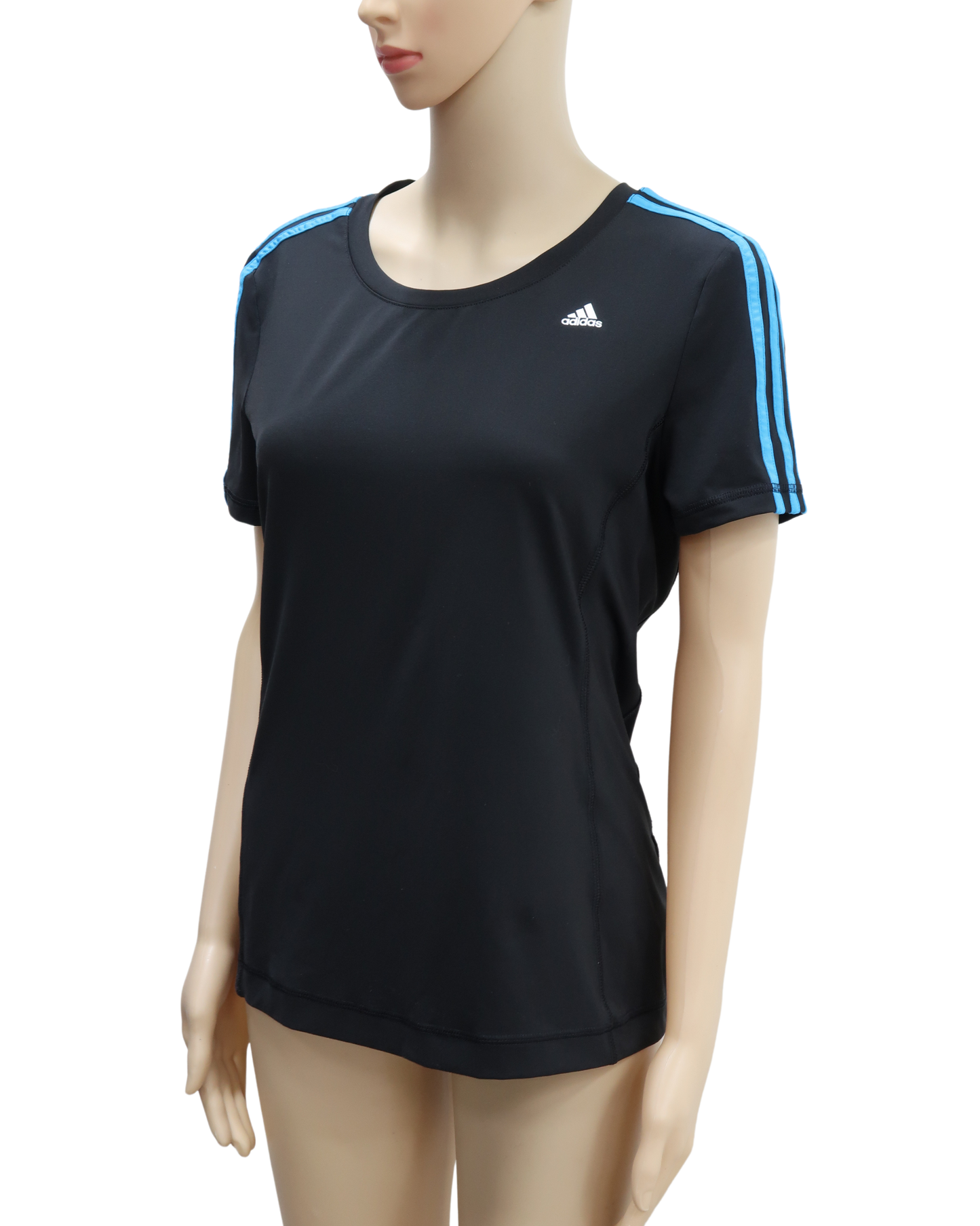 T-shirt noir & bleu - Adidas - S/M