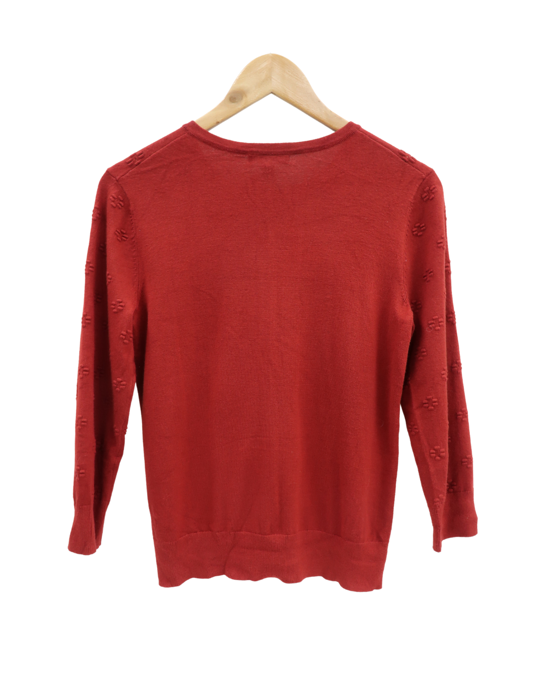 Cardigan rouge clair - cable & gauge - S
