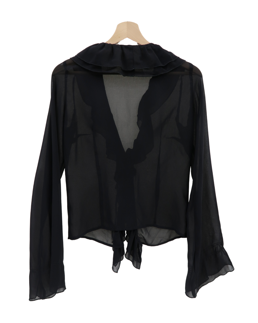 Chemisier noir transparent - Zara - S