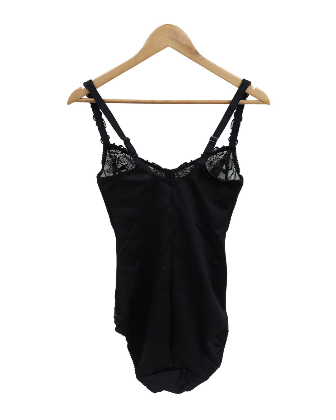 Body noir en satin et en dentelle - Prima Donna - 75D