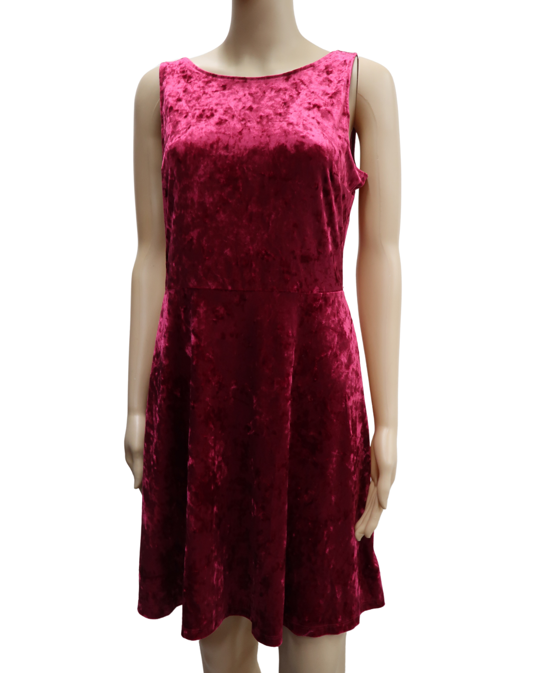 Robe en velour rose fushia - H&M - L