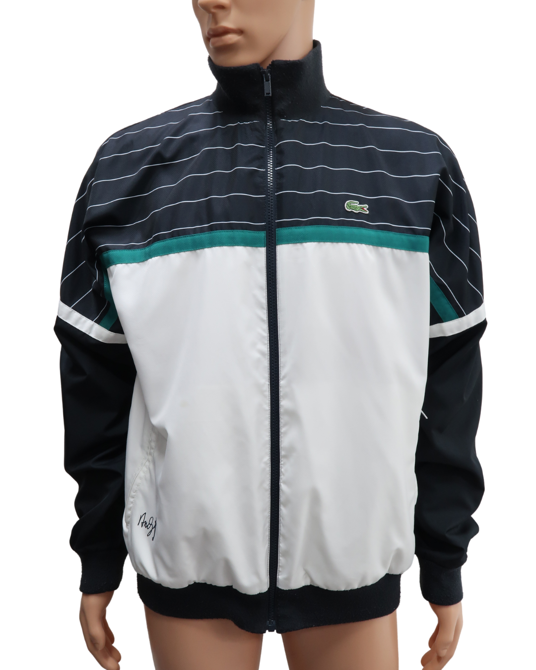 Veste noire, verte et blanche - Lacoste - S
