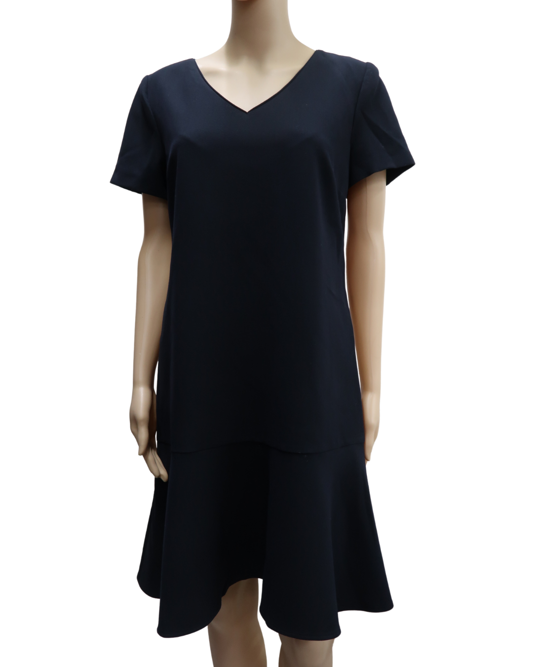 Robe bleu nuit à manches courtes - Caroll - L