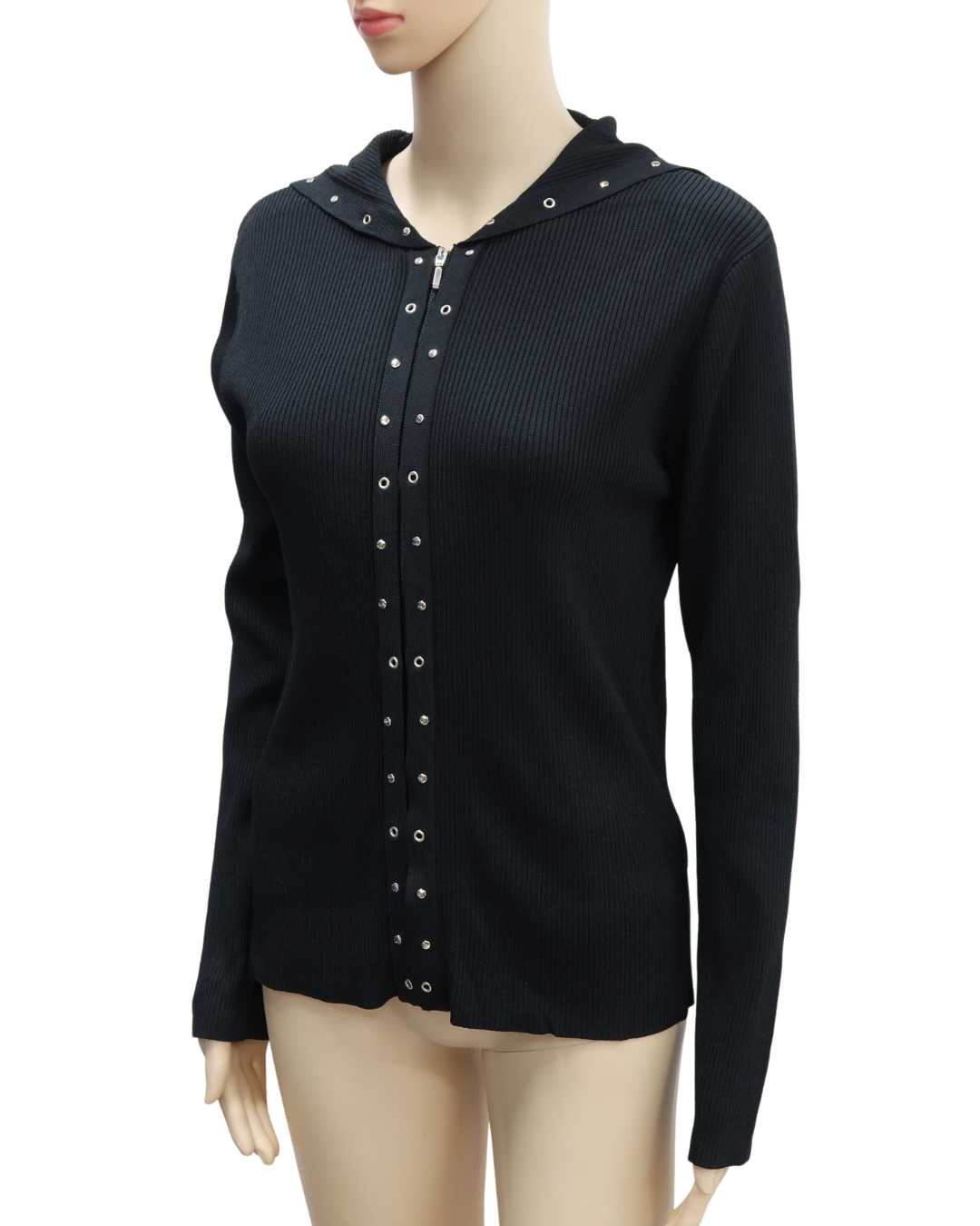 Gilet strié noir - Un Deux Trois - M/L