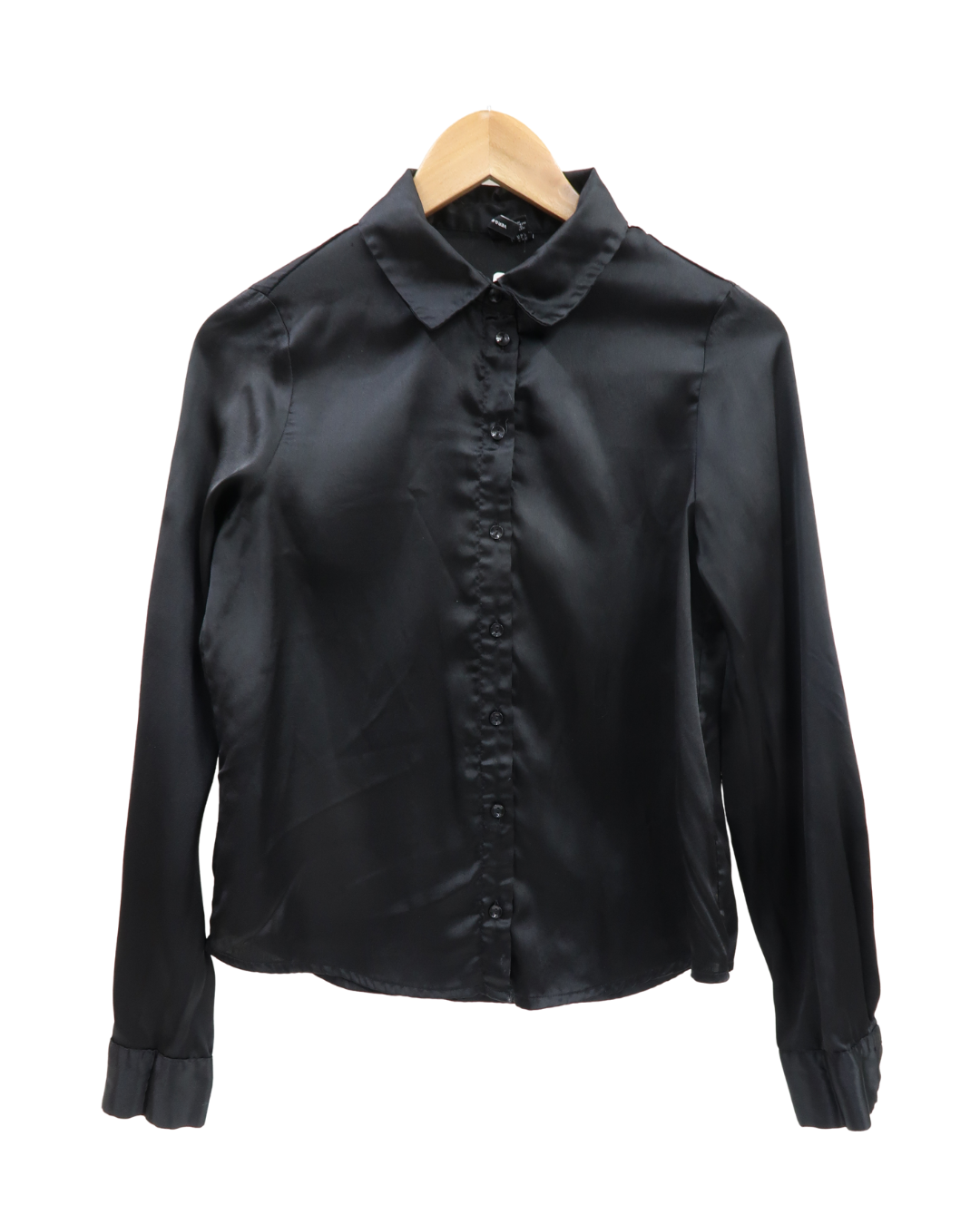 Chemise noire en satin - Vero moda - XS