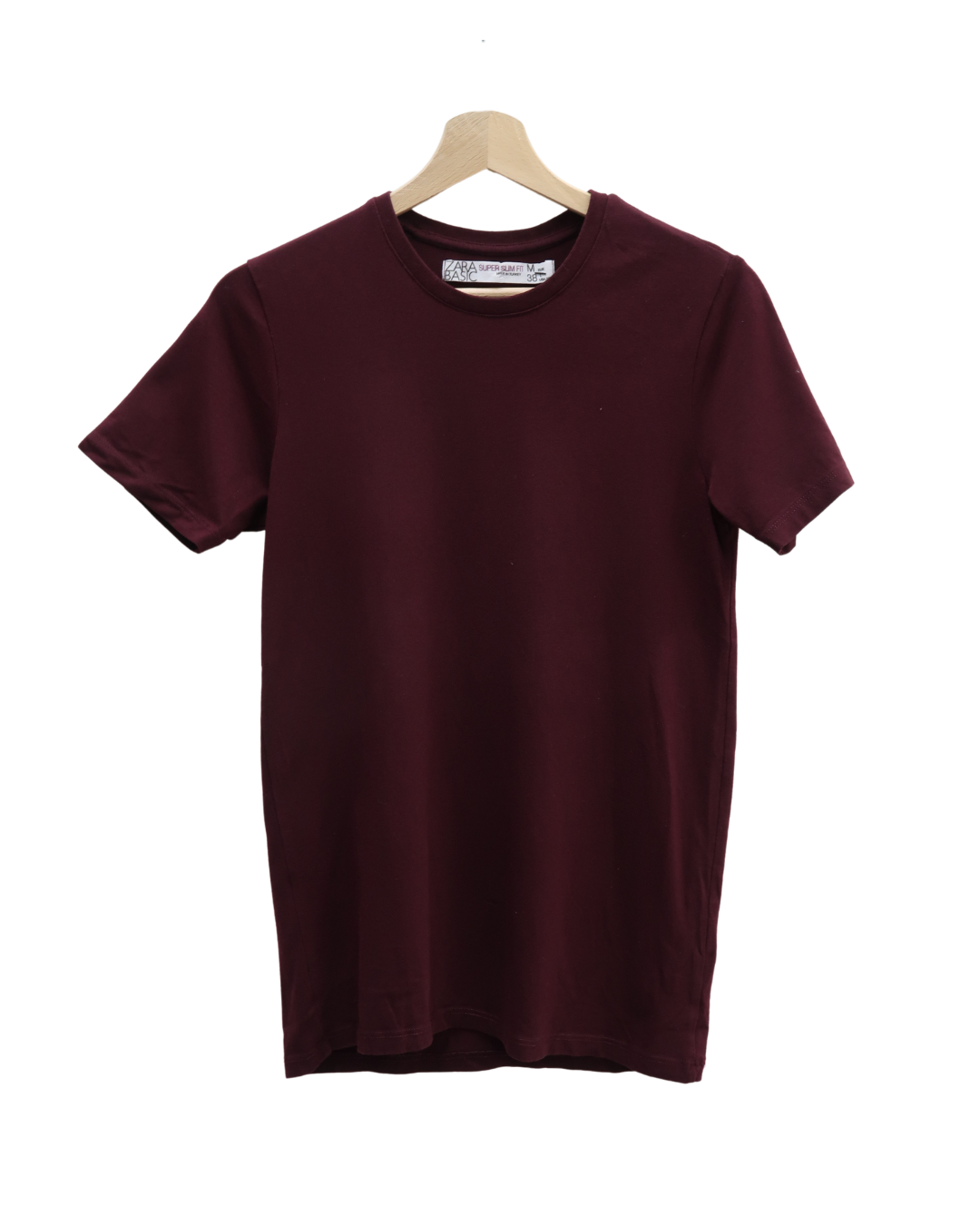 T-shirt bordeaux - Zara - M