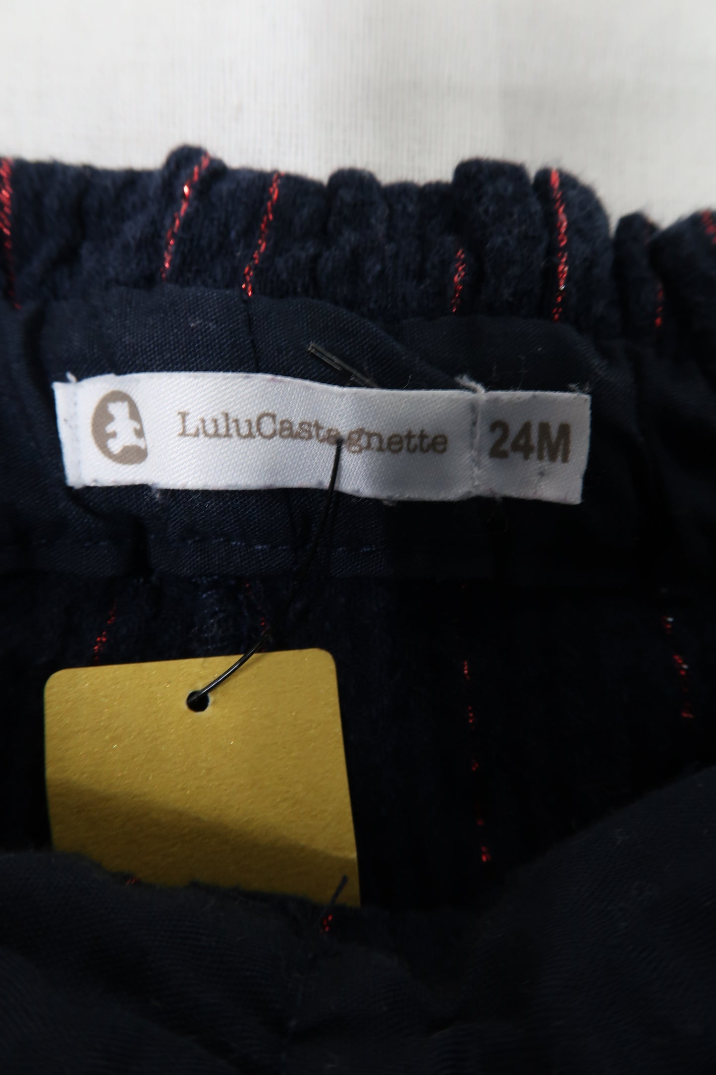 Short bleu marine à rayures - Lulu Castagnette - 2 ans