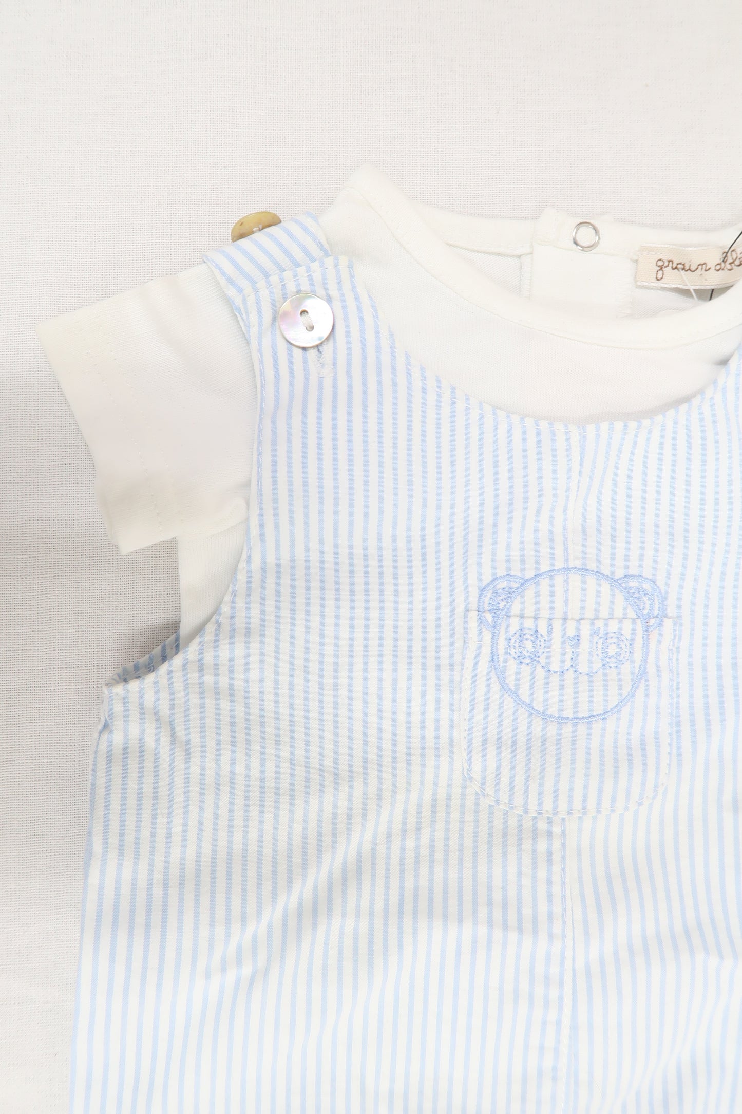Body salopette - Grain de blé - 1-9 mois