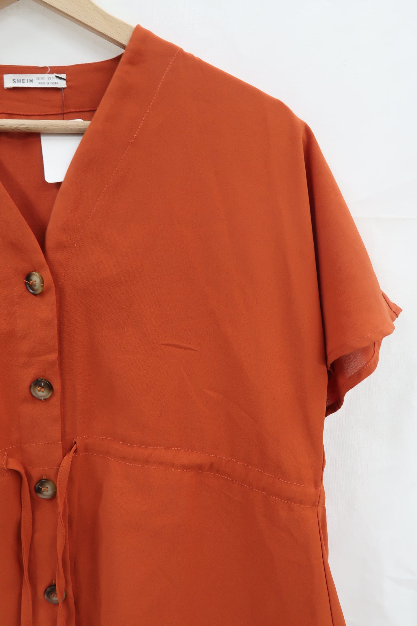 Robe orange ocre - Shein - 11/12 ans