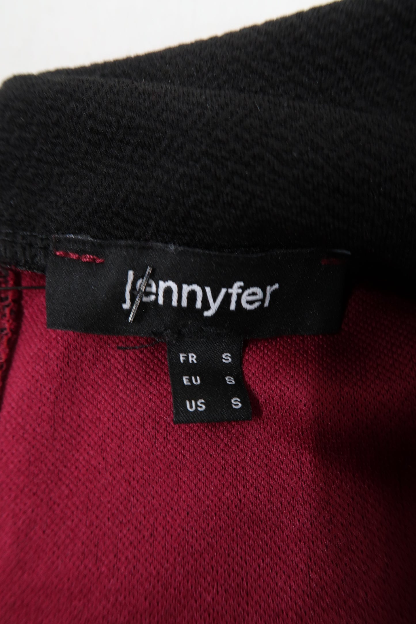 Robe à carreaux rouge bordeaux et noire - Jennyfer - S