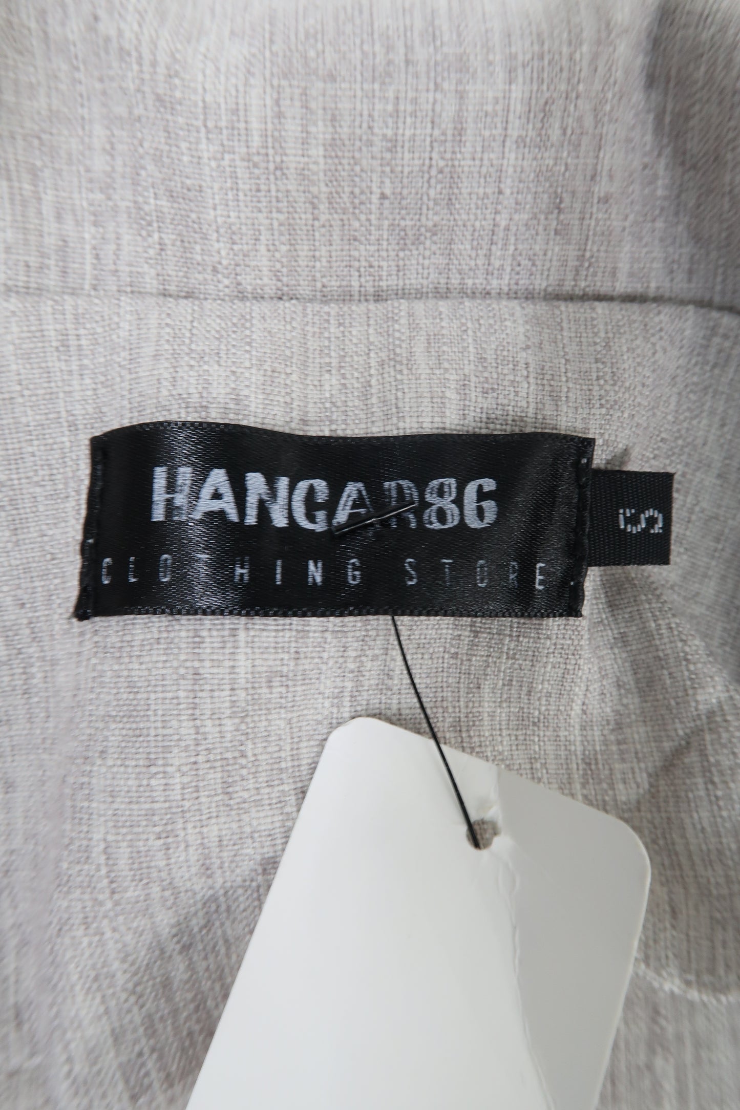 Combishort grise chiné avec une ceinture - Hangar86 - S