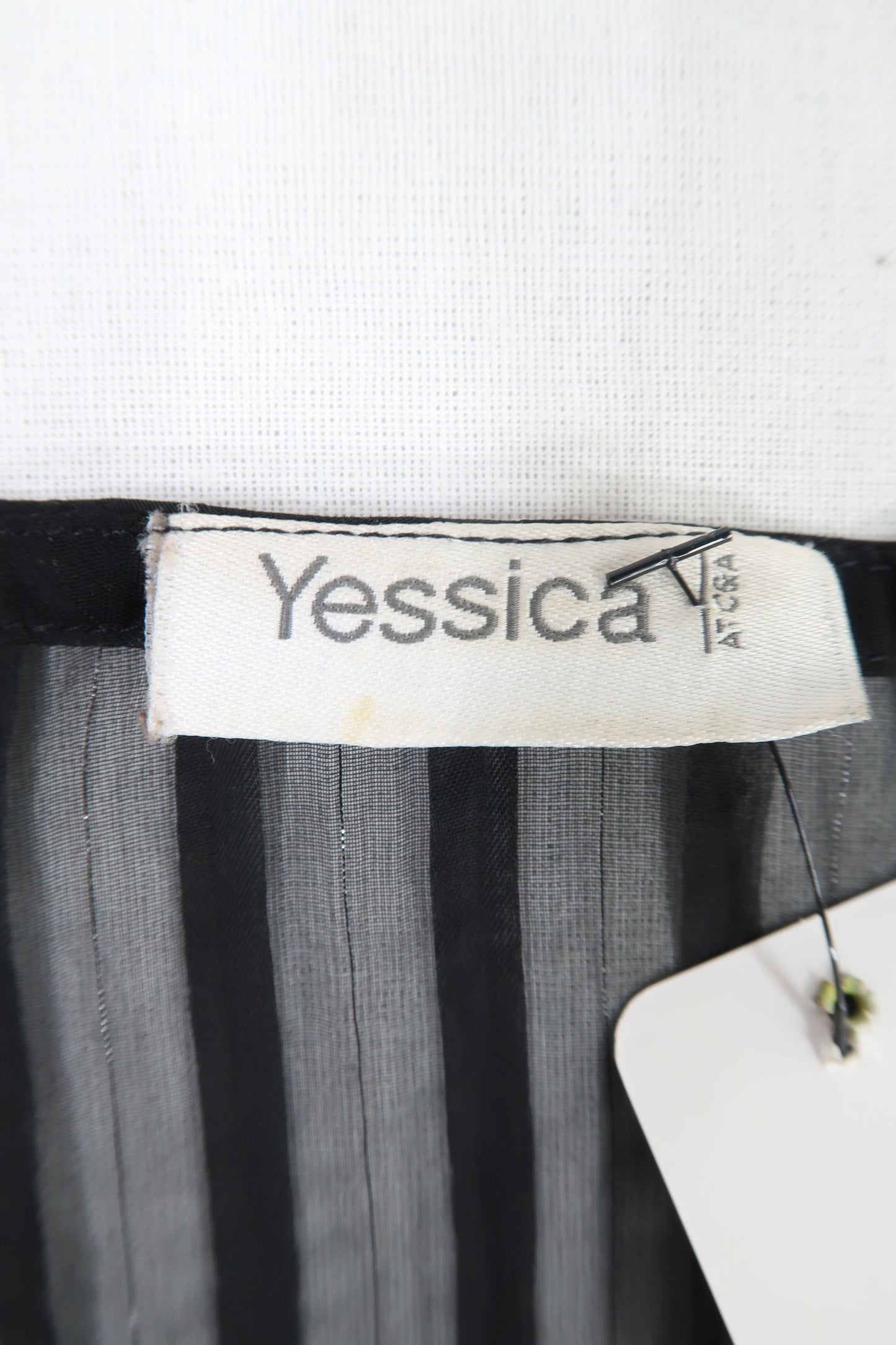 Chemisier rayée noir transparent - Yessica - XL