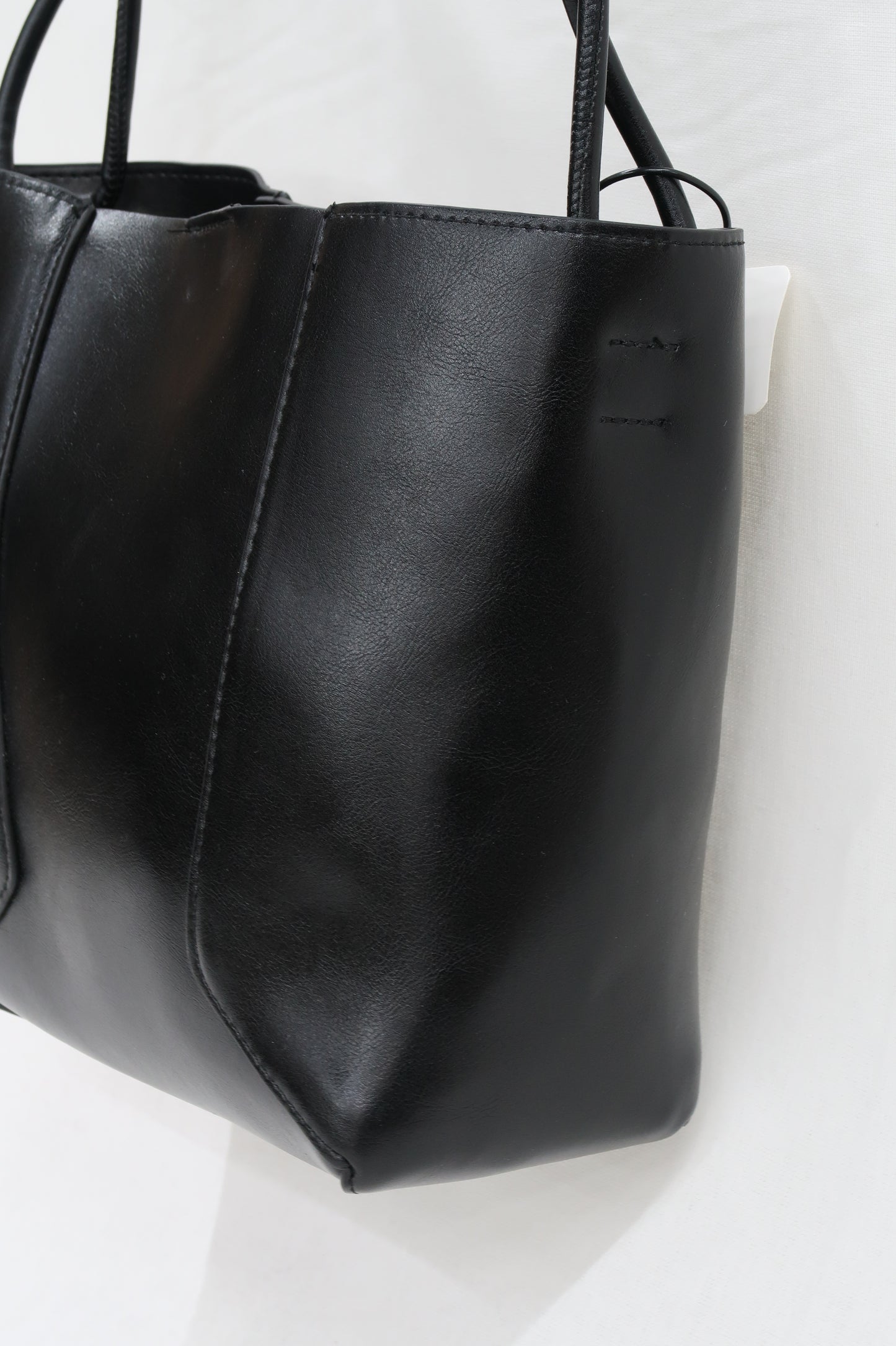 Sac à bandoulière noir vintage en vinyle