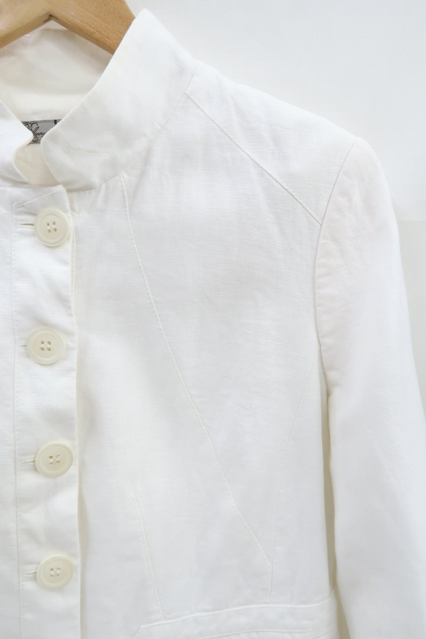 Veste en lin blanc cassé - D.Auvry - M