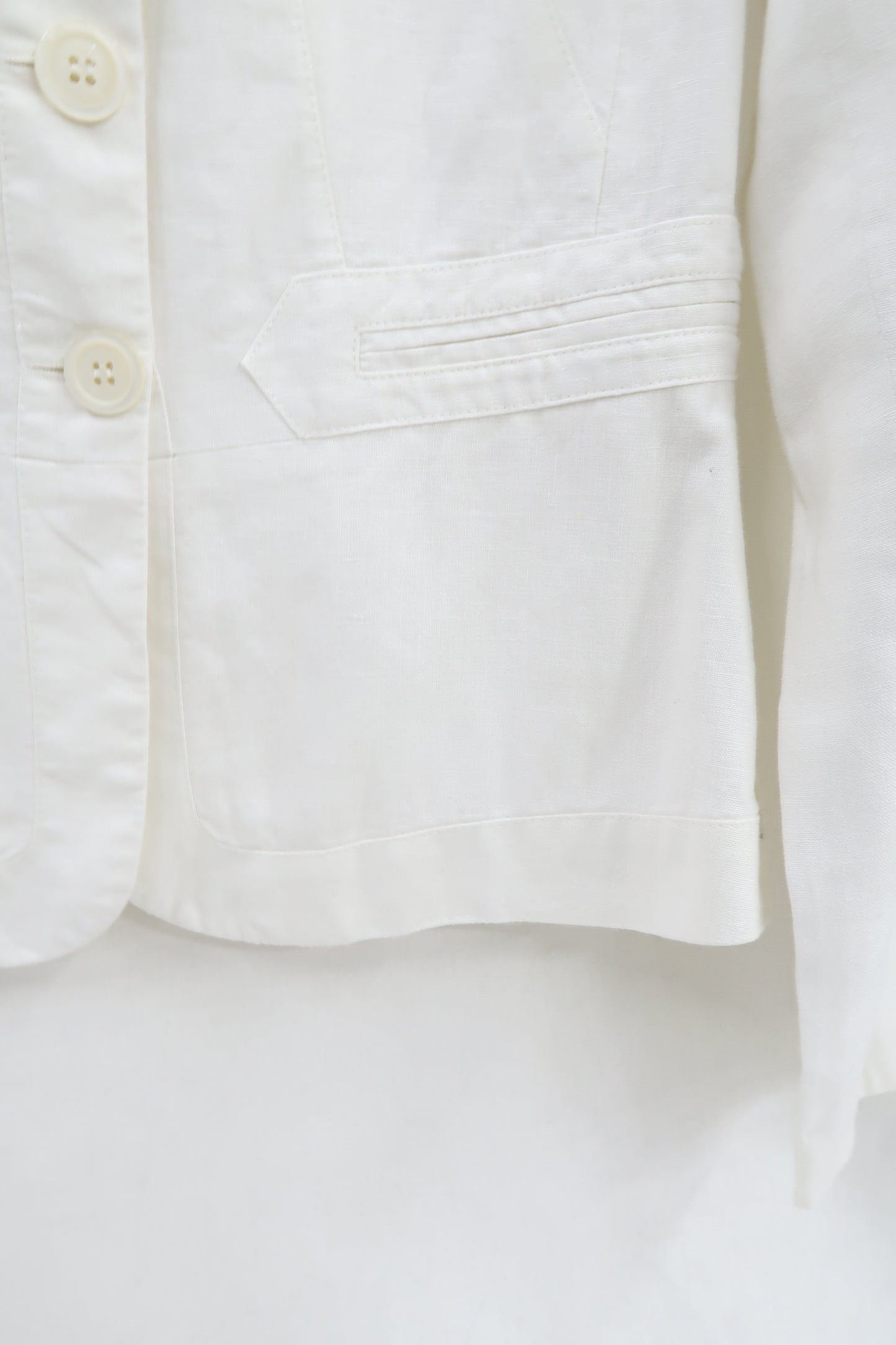 Veste en lin blanc cassé - D.Auvry - M