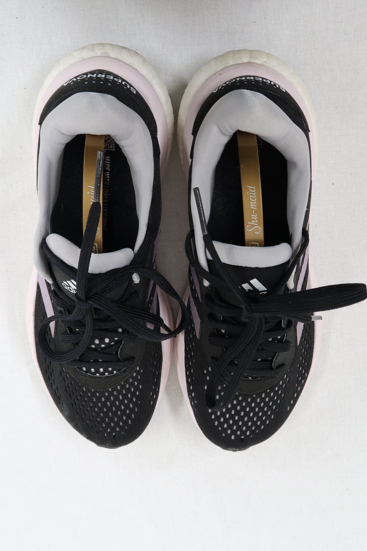 Baskets running noires & roses - Adidas - 38