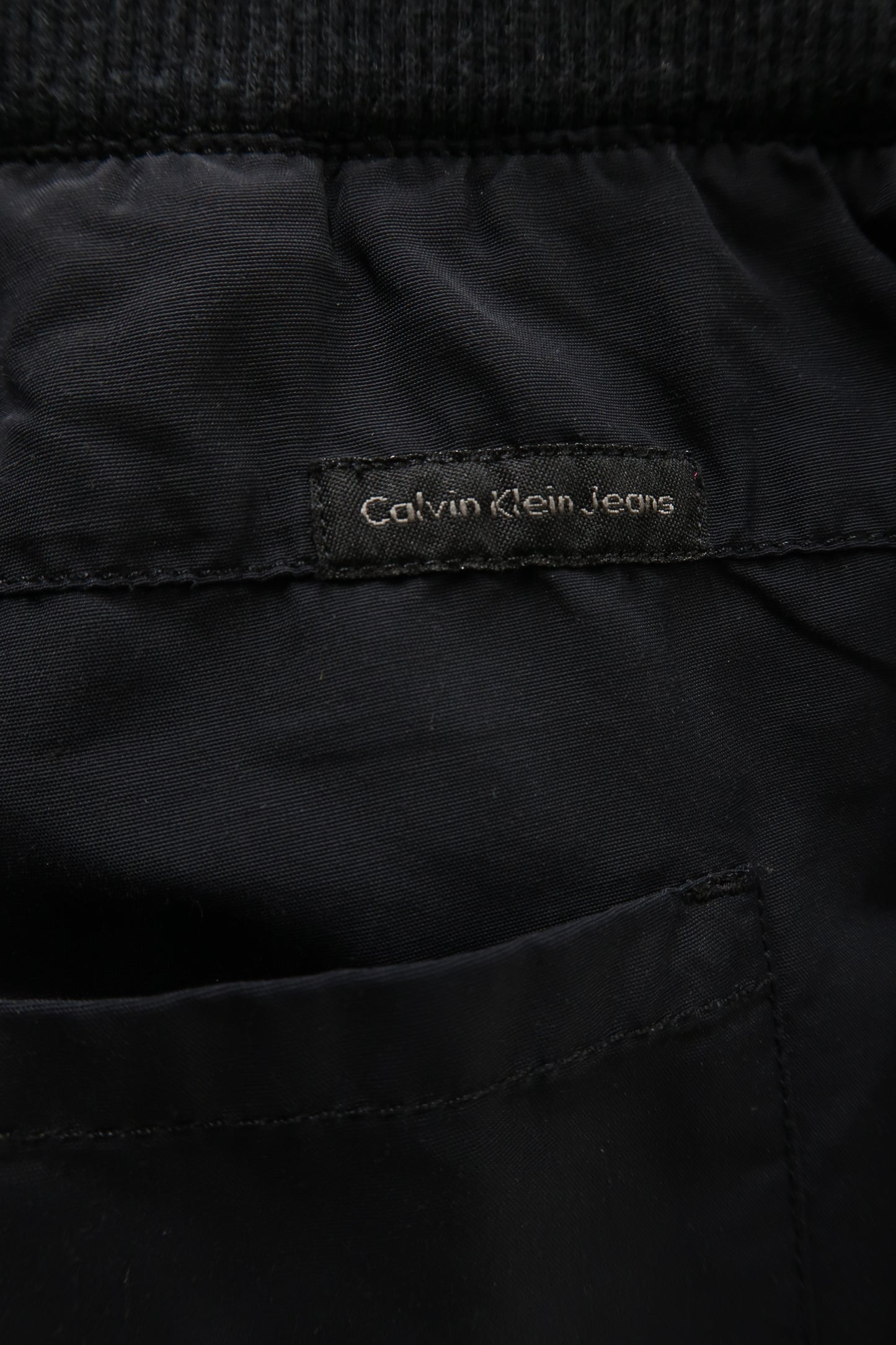 Pantalon parachute noir - Calvin Klein - XS