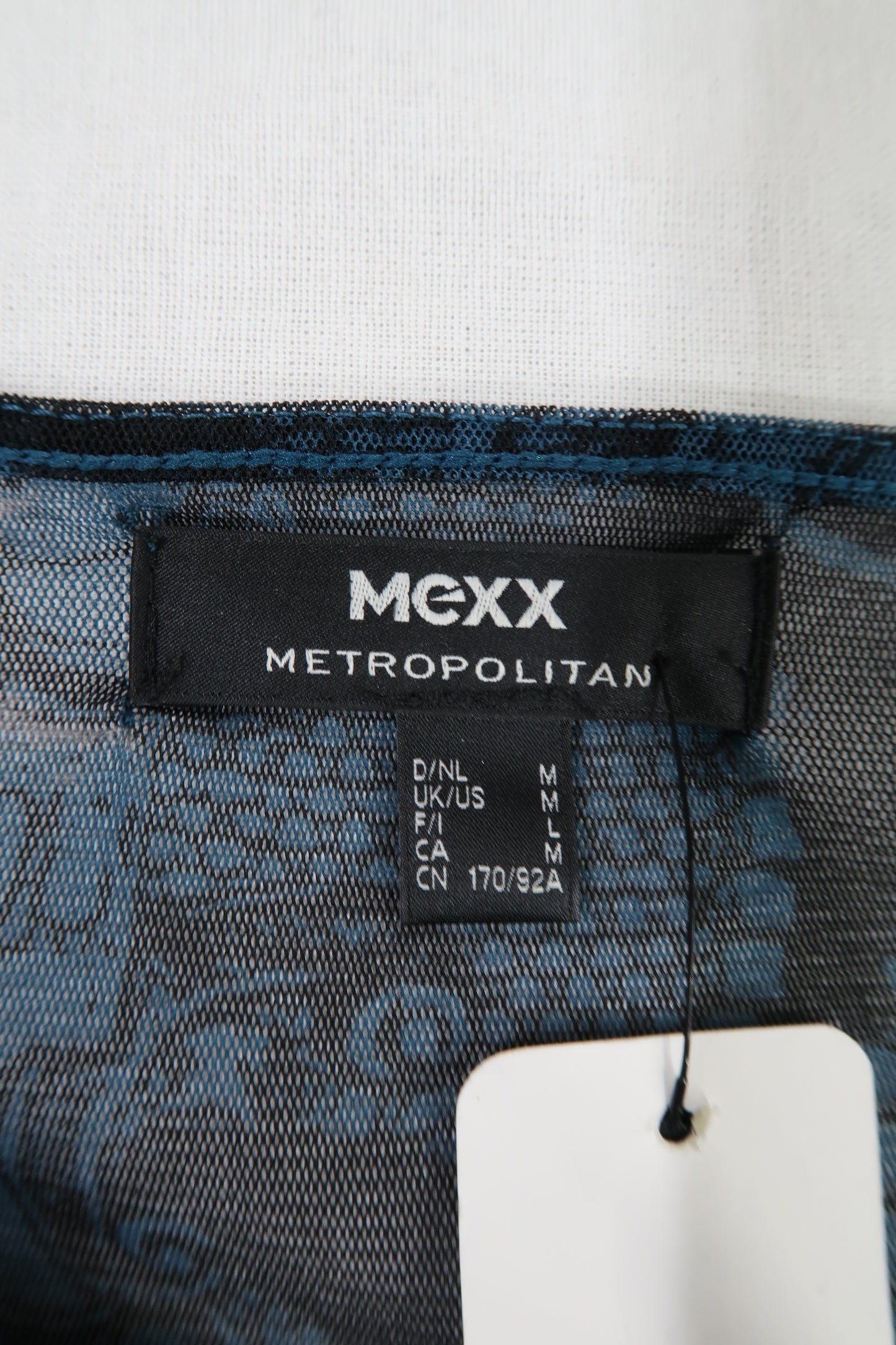 Robe longue turquoise & noire - Mexx - M