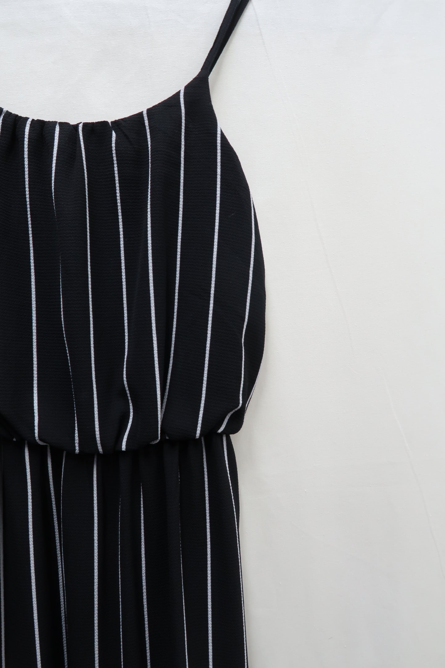 Robe longue à rayures noire et blanche - Only - S