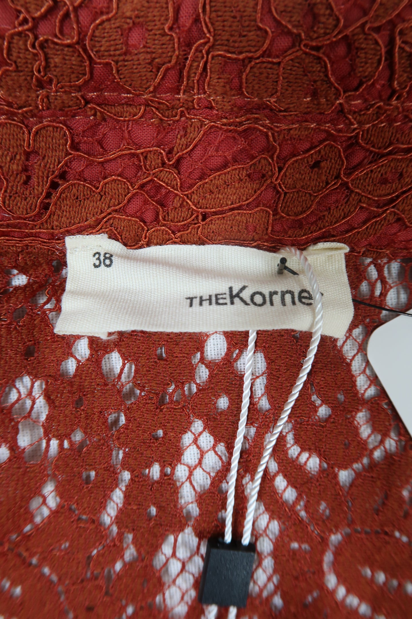 Chemisier ocre en dentelle - The Korner - M